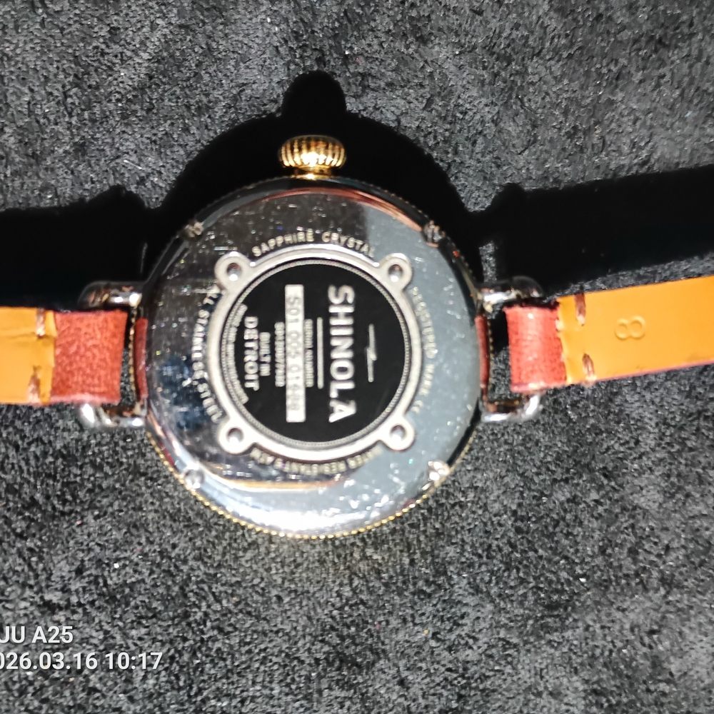 Shinola "The Birdy" 34mm Watch with Brown Leather Strap - Picture 4 of 6